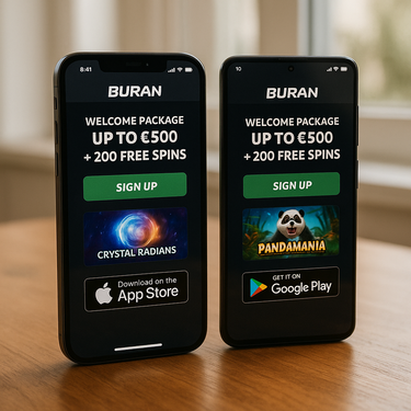 Buran Casino - Mobile Apps - iOS and Android Gaming