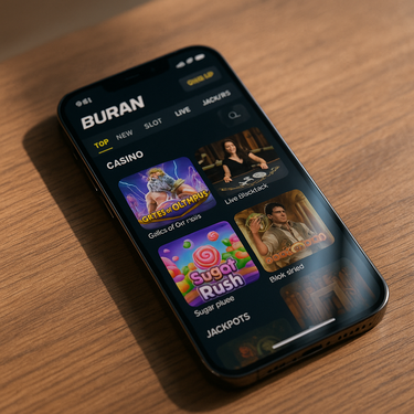 Buran Casino - Mobile Responsive Platform - Smartphone Gaming